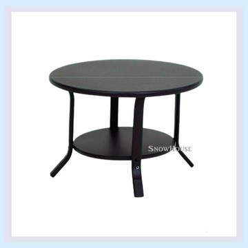 雪之屋 鐵板小圓桌(咖啡) /休閒圓桌/餐桌/飯桌/休閒桌 S10925-1