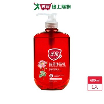 美琪抗菌沐浴乳玫瑰與橙花680ml【愛買】