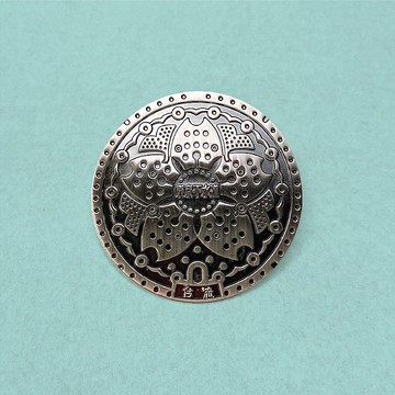 日本人孔蓋別針   /東京都  /水渠蓋金屬徽章/5cm