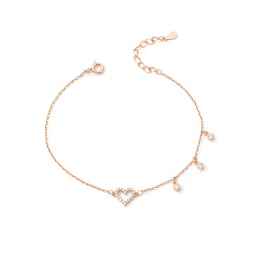 [大尺碼/純銀] 情人的淚珠手鍊 / 2色 / Lover's Tears Bracelet