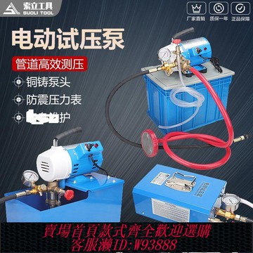 試壓泵 【91%好評率】手提式電動試壓泵 DSY-60/25/100管道試壓泵 打壓泵 測試泵全銅頭