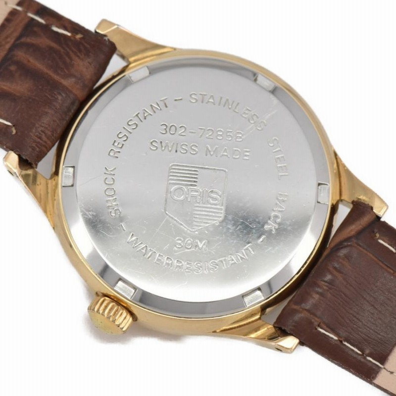 ORIS 手巻き時計 302-7285B 楽天市場】OH済 オリス ポインターデイト 302-7285B デイト