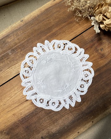 【好日戀物】德國vintage 古董手工鉤針刺繡蕾絲029氛圍感家居裝