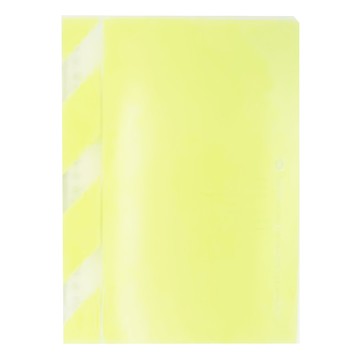 KyOKUTO 20孔半透明彩色資料夾 A5  22.5x17.8x2.1cm 防刮設計  粉綠色  1本