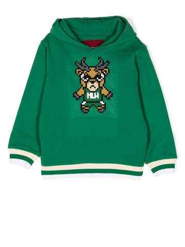 Mostly Heard Rarely Seen 8-Bit - Mini Milwaukee hoodie - kids - Cotton - 4 yrs - Green