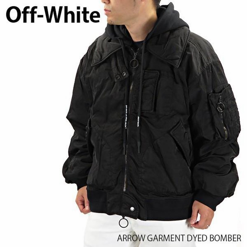 Off-White オフホワイト ARROW GARMENT DYED BOMBER メンズ アウター