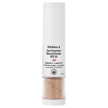 DERMA E, 必需，抗曬礦物質粉，SPF 30，0.16 盎司（5 克）