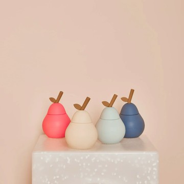 OYOY 兒童矽膠造型水杯 / 梨子 - 薄荷綠