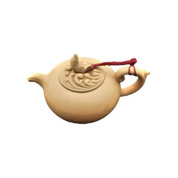 藏古祥館   黃土茶壺   RYC43