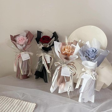 【單支永生玫瑰】情人節花束 永生花 七夕花束 單枝玫瑰 七夕花禮