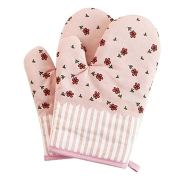 廚房專用耐熱微波手套材質:棉 重量:122克  顏色隨機  1雙