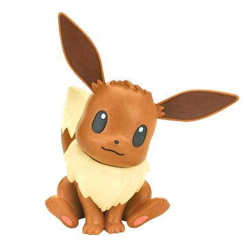 BANDAI Pokémon PLAMO 收藏集 快組版 伊布 - 呈現角色細節 收藏遊玩兩相宜 適合所有年齡層玩家 高度還原經典造型  1個