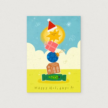 節日疊疊樂 (藝術印刷品)