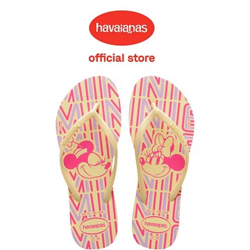 Havaianas 哈瓦仕 拖鞋 夾腳拖  迪士尼 米奇 米妮 米黃 Slim Disney 4141203-9256W