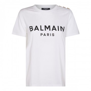 Balmain - White Cotton T-shirt S