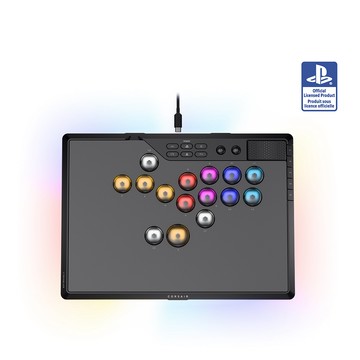CORSAIR NOVABLADE 星刃 Pro V2  RGB無線十五鍵格鬥控制器【MGX磁軸｜黑】
