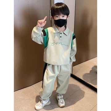 男童洋氣寶寶春秋季衛衣套裝
