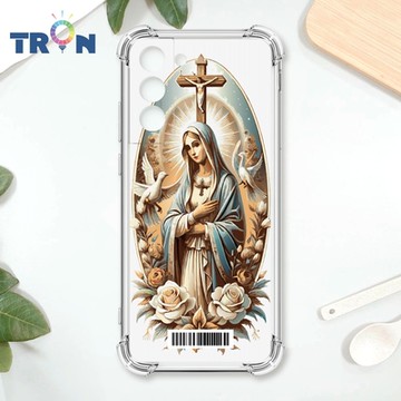 TRON 三星 S22 PLUS 聖母簡約風 四角防摔載具殼 軟殼 手機殼