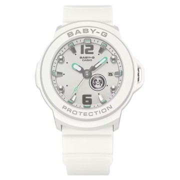 CASIO 卡西歐 BABY-G 手錶 BGA-15K-7ADR  綠色 + 白色  43.5 × 42.4 × 11.5 mm  1個