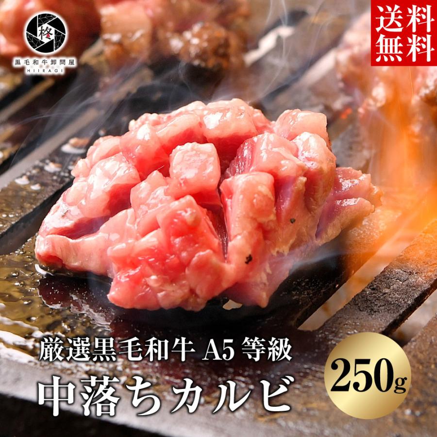 お歳暮 御歳暮 2023 牛肉 焼肉 A5等級黒毛和牛 中落ちカルビ 250ｇ 焼き肉 ＢＢＱ お取り寄せグルメ