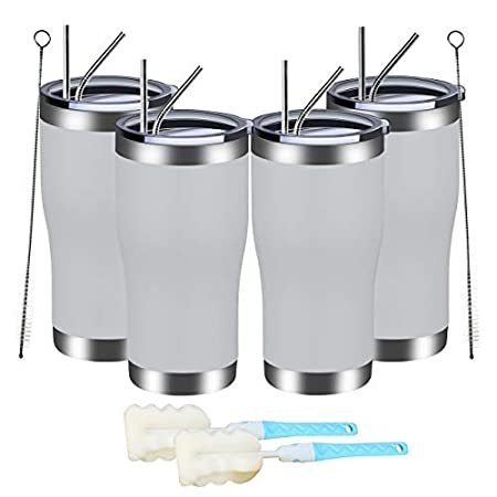 MEWAY 20oz Stainless Steel Tumblers Pack Bulk ,Vacuum Insulated Coffee Cu＿並行輸入品