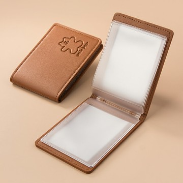 卡通小熊駕駛證保護皮套網紅創意行駛證駕照二合一保護本收納卡包