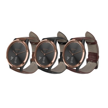 Timo Garmin 系列手錶 通用款 質感真皮經典平紋替換錶帶 (錶帶寬度22mm)
