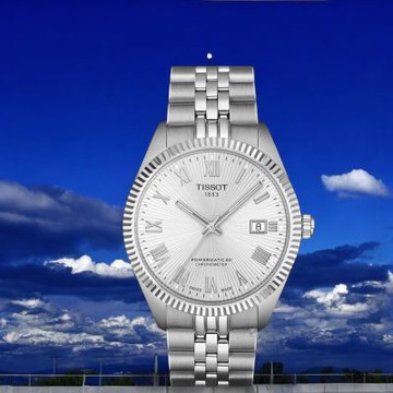 TISSOT 天梭 Ballade系列Powermatic 48 天文台認證 機械錶-39MM-T1564081103300