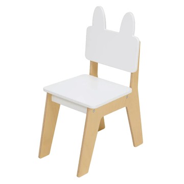 mentari 北歐學習椅 小兔 MT7853 適用年齡：3歲以上  小兔 白色 + 木頭色  1個