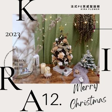 【KIRA與花花藝】聖誕獻禮．PE法式質感聖誕樹/大-奶茶灰/永生花裝飾/聖誕禮物/聖誕節/交換禮物/聖誕樹