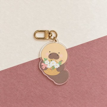 【新品】壓克力鑰匙圈 甜蜜花園 原創插畫