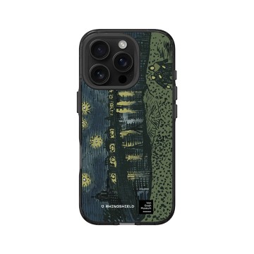 iPhone 16 Pro Clear 酷墨灰 - Van Gogh Museum - RHINOSHIELD 二創 - 隆河上的星夜