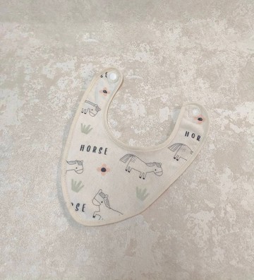 小圍兜-小馬豆-北歐童話小馬-2入