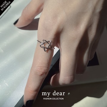 MD韓製/細線星星戒指２色【A08240007】