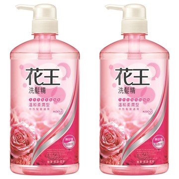 Kao 花王 洗髮精 溫和柔潤  適用中/乾性髮質 玫瑰香氣  750ml  2瓶