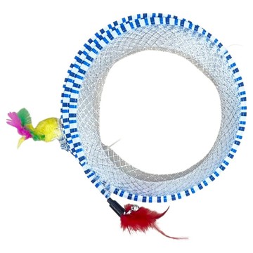 Nice u 毛樂趣 可收納式漩渦逗貓隧道  多色  1個