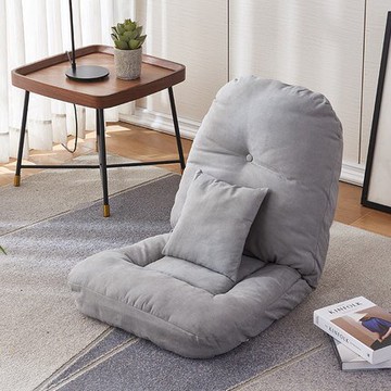 懶人沙發/靠背小椅子 懶人沙發榻榻米單人臥室折疊靠背無腿飄窗床上哺乳椅日式【CM12680】