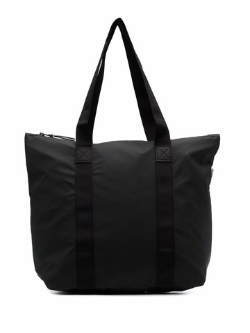 Rains - top zip-fastening tote bag - unisex - Polyester/Polyurethane - One Size - Black
