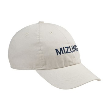 MIZUNO 美津濃 帽子 棒球帽 運動帽 遮陽帽 米白 D2TWB10705P