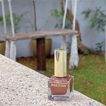 NAILTONE 持久引力指甲油 (金澄碎鑽) (10mL)