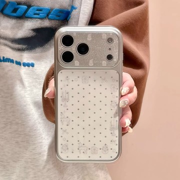 簡約銀色星星防摔殼 適用於 iphone17promax 手機殼16 15 14 13 保護套 蘋果保護殼 當季新款