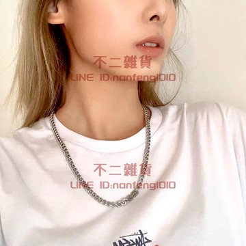 嘻哈復古港風項鏈 男女情侶鏈條項鏈 街頭古巴鏈配飾【不二雜貨】