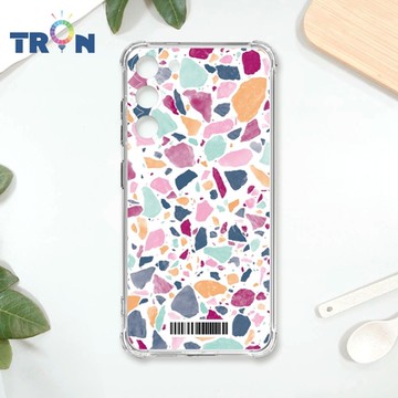 TRON 三星 S23 大顆彩色幾何磨石子A款 四角防摔載具殼 軟殼 手機殼