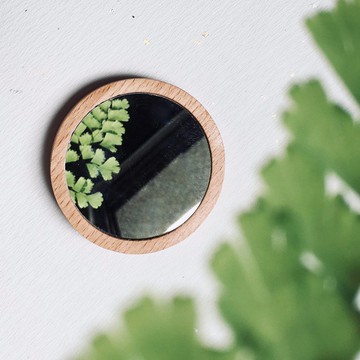 蕨代美顏化妝鏡|隨身鏡 掌中鏡 圓鏡 浪漫 情人 送禮 七夕 過年