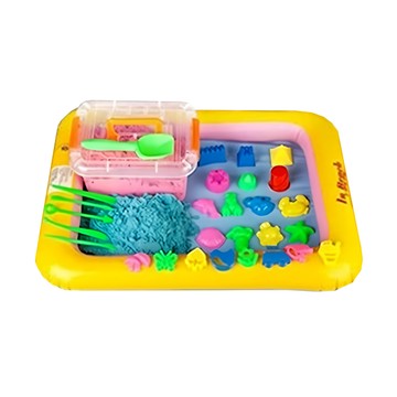 17mall 兒童神奇 3D太空沙/魔法沙/玩具沙  動力沙創意手提組合箱  2kg  1個