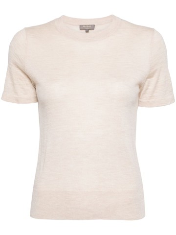 N.Peal - Isla cashmere T-shirt - women - Cashmere - S - Neutrals