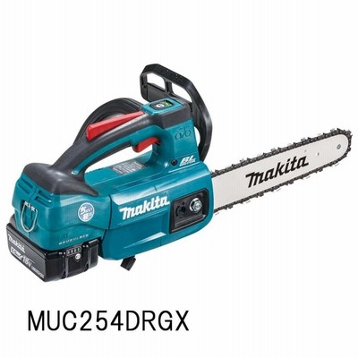 マキタMUC254DGXR 充電式チェンソー 250mm 18V 6.0Ah 青〜赤