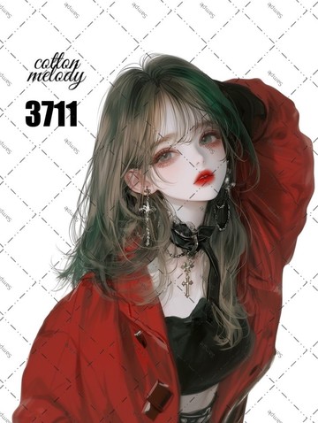 original sticker no.3711 人物貼紙 原創貼紙 原創人物貼紙 裝飾貼紙 cotton melody