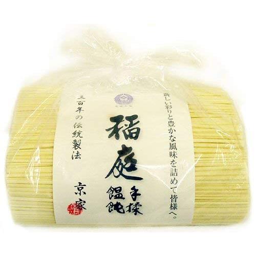  京家 三百年の伝統製法 稲庭手揉饂飩(いなにわ てもみ うどん) お徳用 1kg袋詰 × 2個