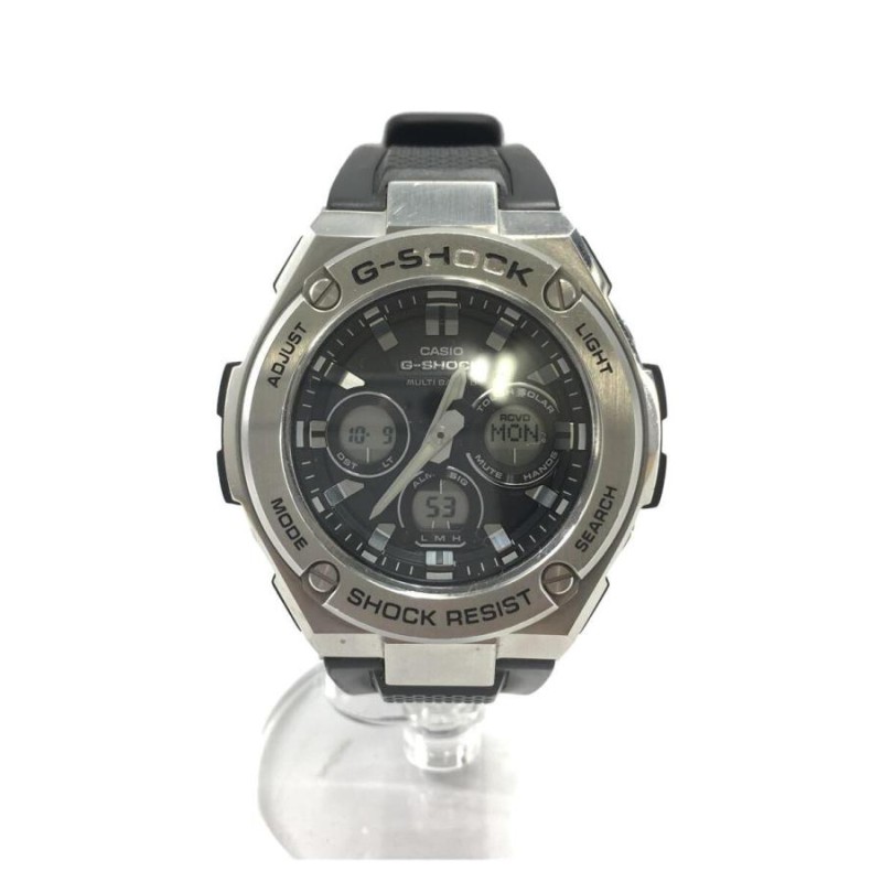 CASIO◇カシオ/GST-W310-1AJF/ソーラー腕時計・G-SHOCK/デジアナ/ラバー/ブラック | LINEショッピング